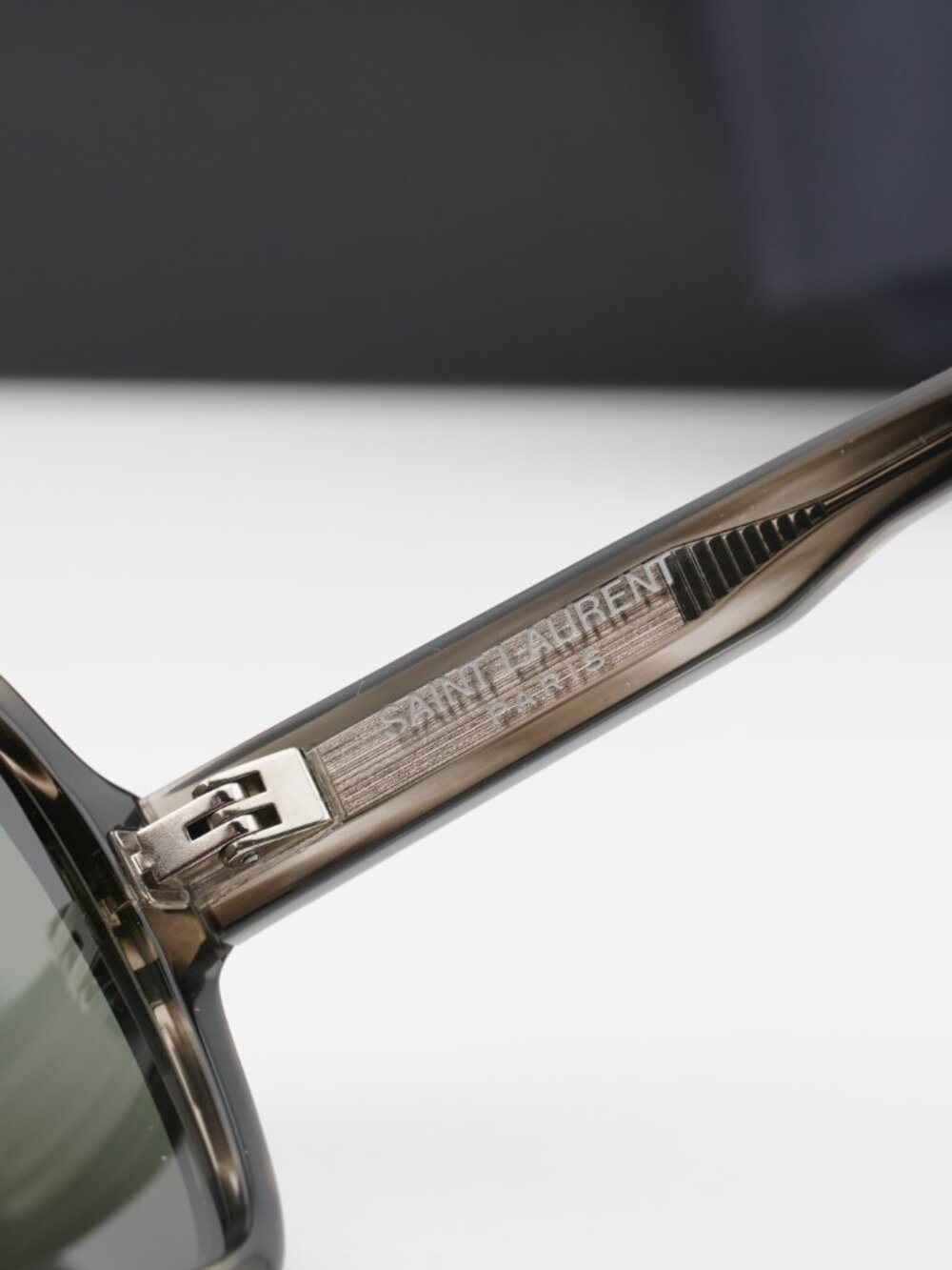 Saint Laurent SL609 CAROLYN 004 Aviator Sunglasses - Havana/Grey - Picture 8 of 11